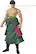 Alt View 11. Bandai - Roronoa Zoro Three Sword Style - One Piece - Anime Heroes 6.5" Figure.