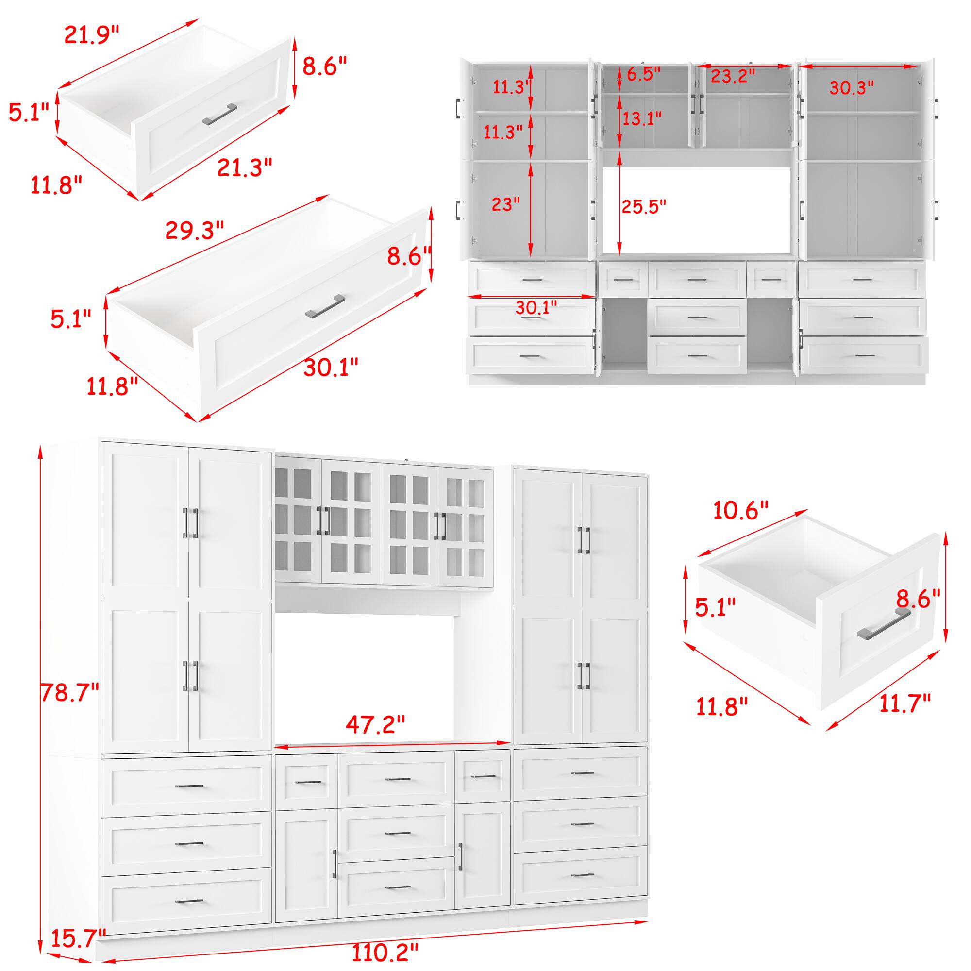 - 21.9"
- 5.1"
- 11.8"
- 21.3"
- 29.3"
- 8.6"
- 8.6"
- 11.3"
- 11.3"
- 23"
- 6.5"
- 13.1"
- 25.5"
- 23.2"
- 30.3"
- 5.1"
- 30.1"
- 11.8"
- 30.1"
- 10.6"
- 5.1"
- 8.6"
- 78.7"
- 47.2"
- 11.8"
- 11.7"
- 15.7"
- 110.2"
