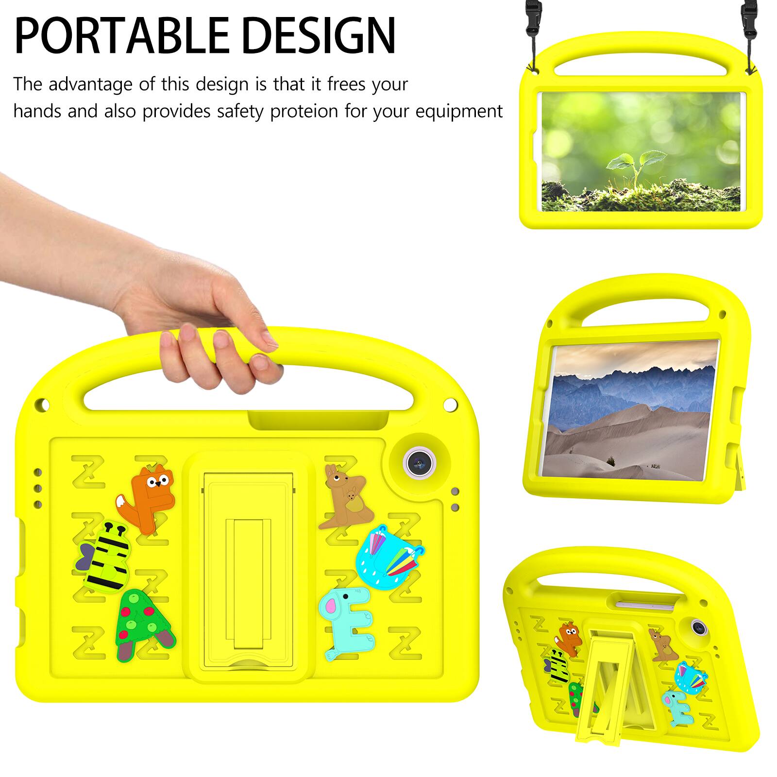 PORTABLE DESIGN  
The advantage of this design is that it frees your hands and also provides safety protection for your equipment