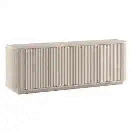 Hudson&Canal - Canton Rectangular TV Stand for TV's up to 75" - Alder White