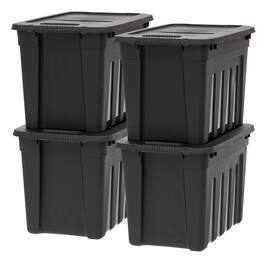 IRIS USA - Heavy-Duty Durable Stackable Storage Containers, Utility Totes with Easy-Grip Handles