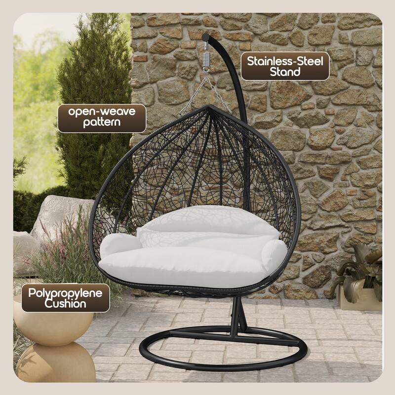 Stainless-Steel Stand  
Open-weave pattern  
Polypropylene Cushion
