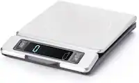 Front. OXO - OXO Good Grips 11-Pound Stainless Steel Kitchen Scale with Pull-Out Display - Silver.