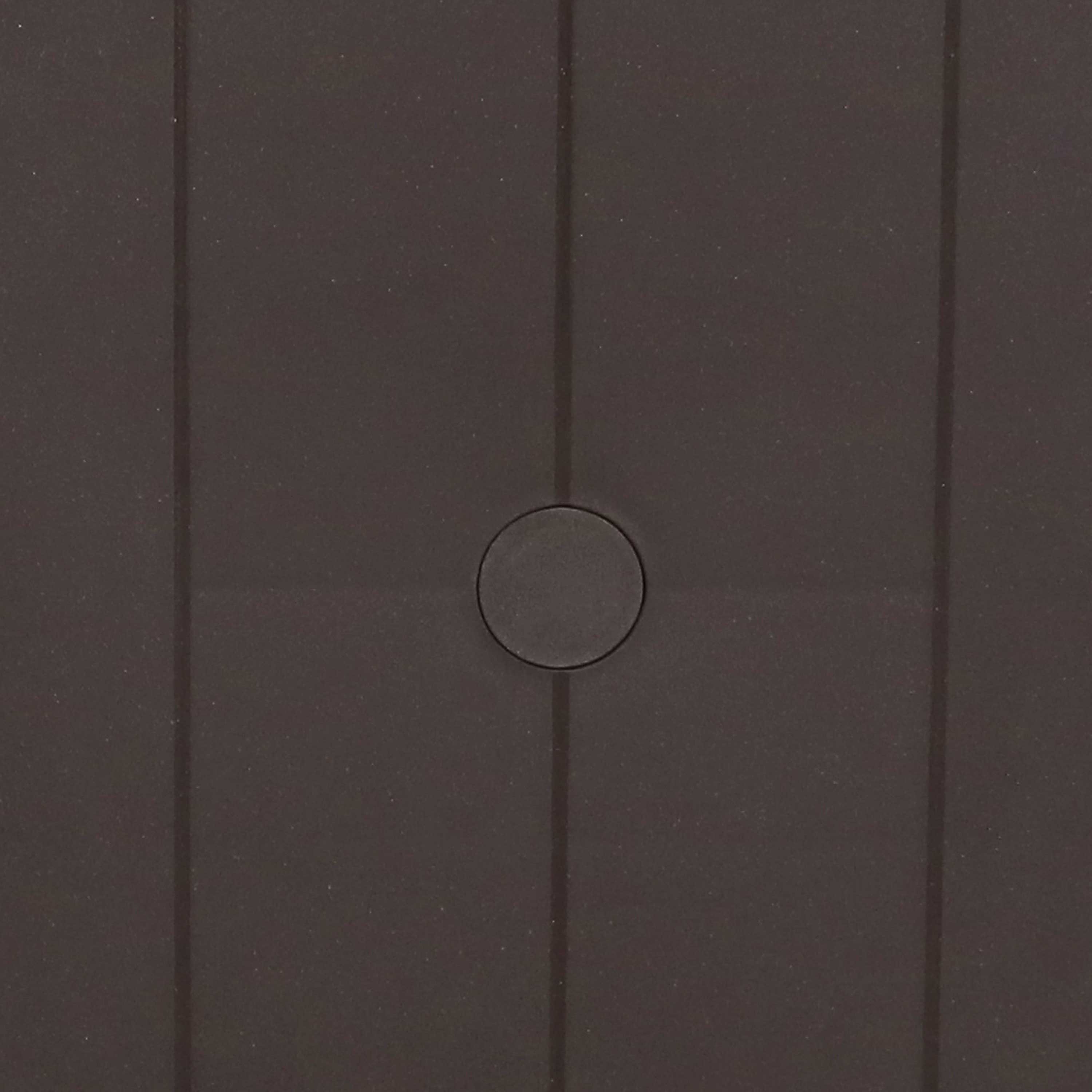 Alt View 6. Sunnydaze - 31.25 in Plastic Square Patio Dining Table - Brown.