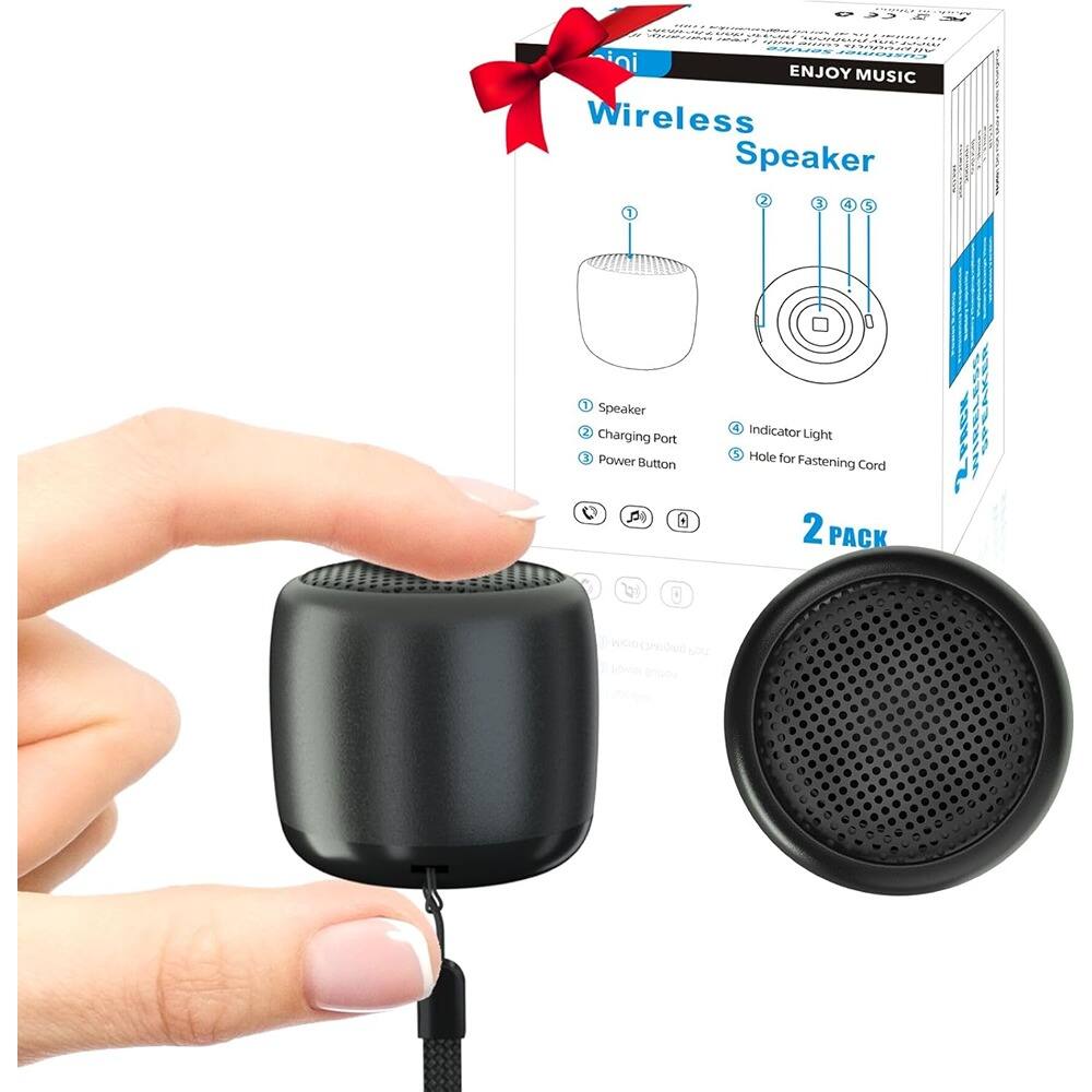 RTMB - Mini Metal Bluetooth Speakers, Portable 3W, Water-Resistant Stereo Pair