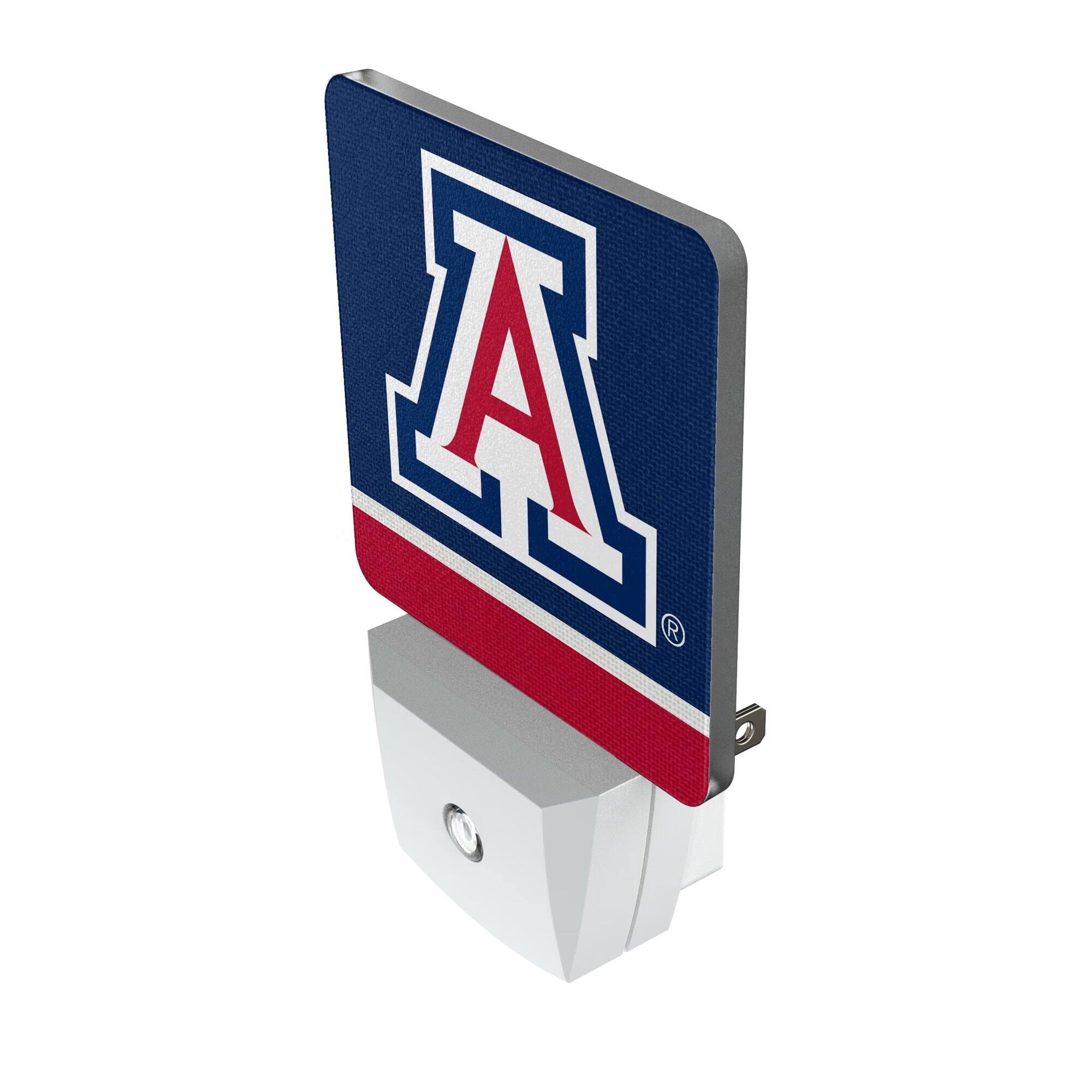 Alt View 1. Keyscaper - Arizona Wildcats Stripe Design Nightlight 2-Pack - Multicolor.