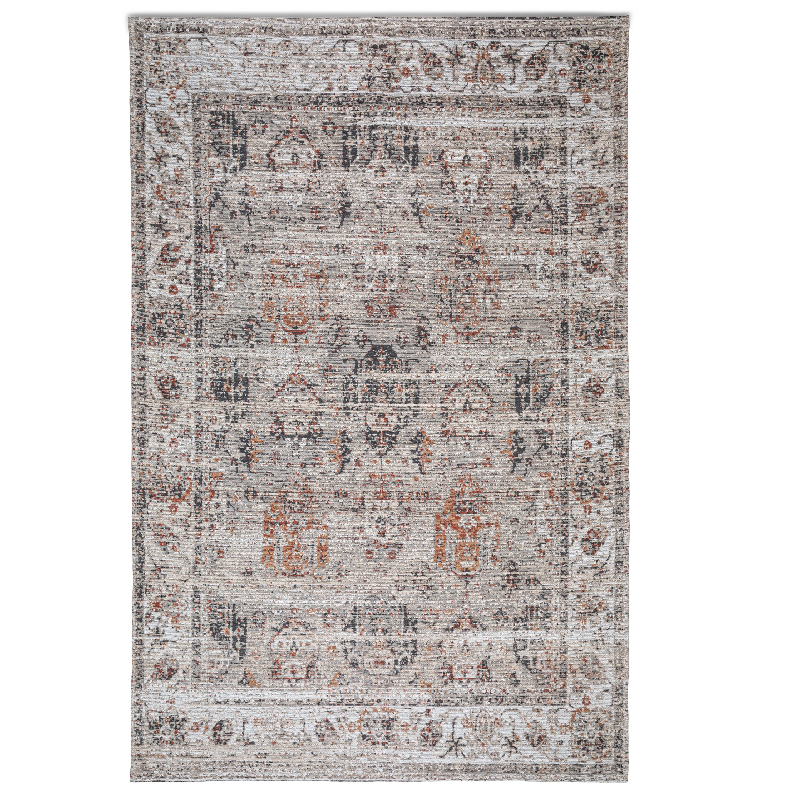 Left. Simpli Home - Dobbins 6 x 9 Area Rug - Beige, Rust.