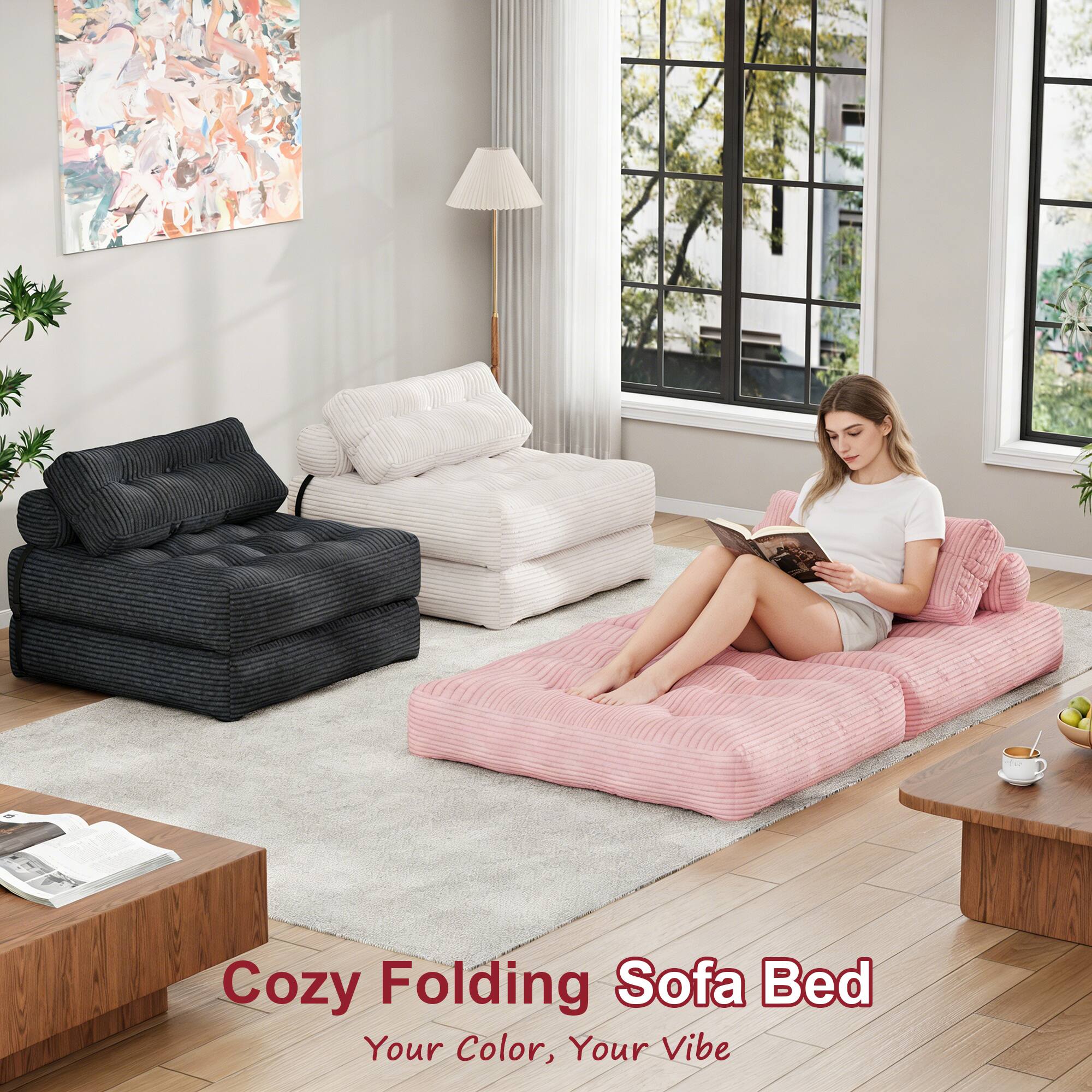 Cozy Folding Sofa Bed  
Your Color, Your Vibe