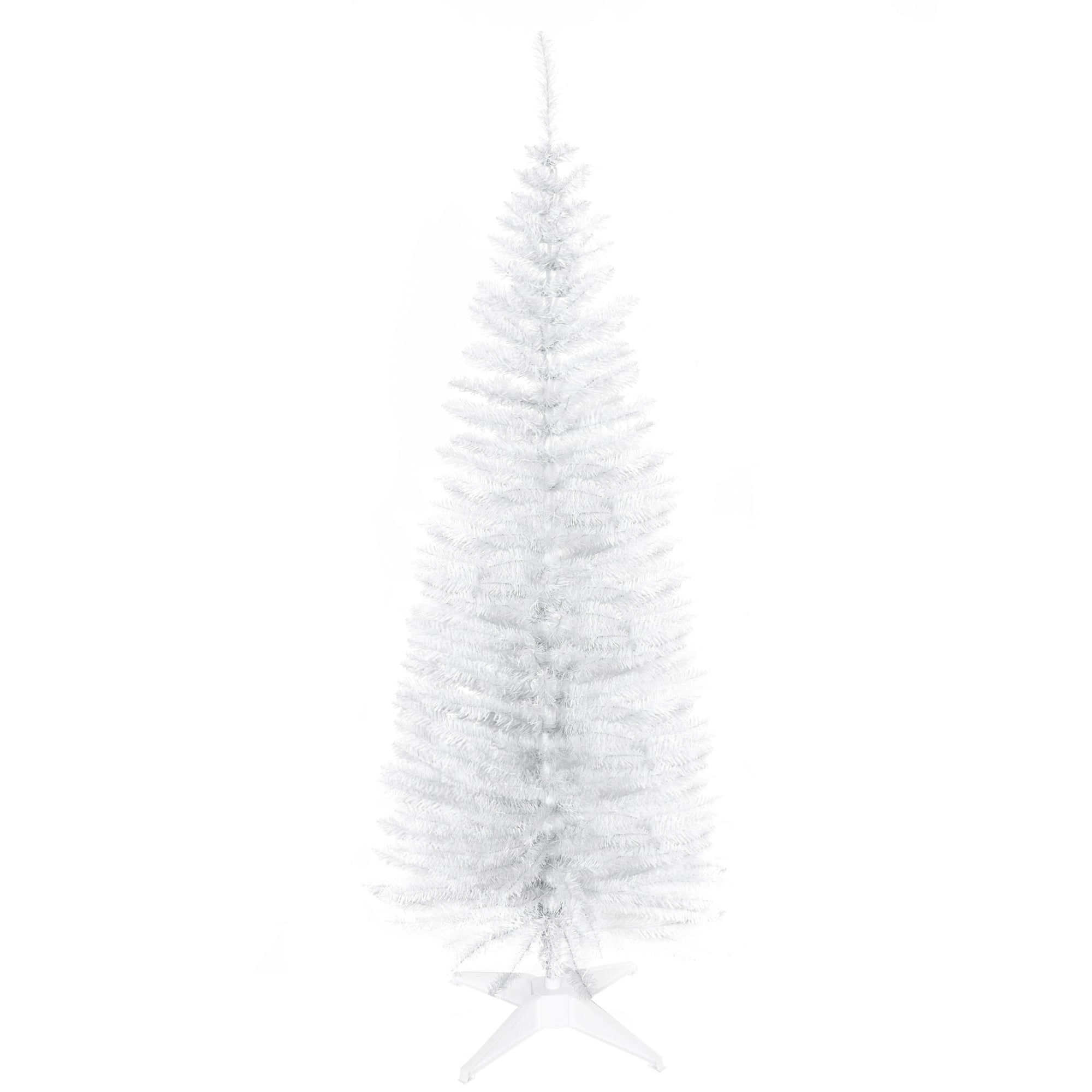 Homcom - Artificial Pencil Christmas Tree - White
