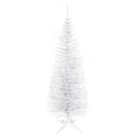 Homcom - Artificial Pencil Christmas Tree - White