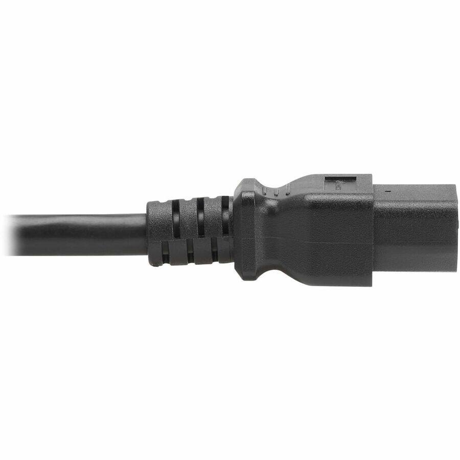 Alt View 5. Tripp Lite - Eaton Tripp Lite Series Power Cord, C20 to C21 - Heavy-Duty, 20A, 250V, 12 AWG, 5 ft. (1.5 m), Black - For Network - Black.