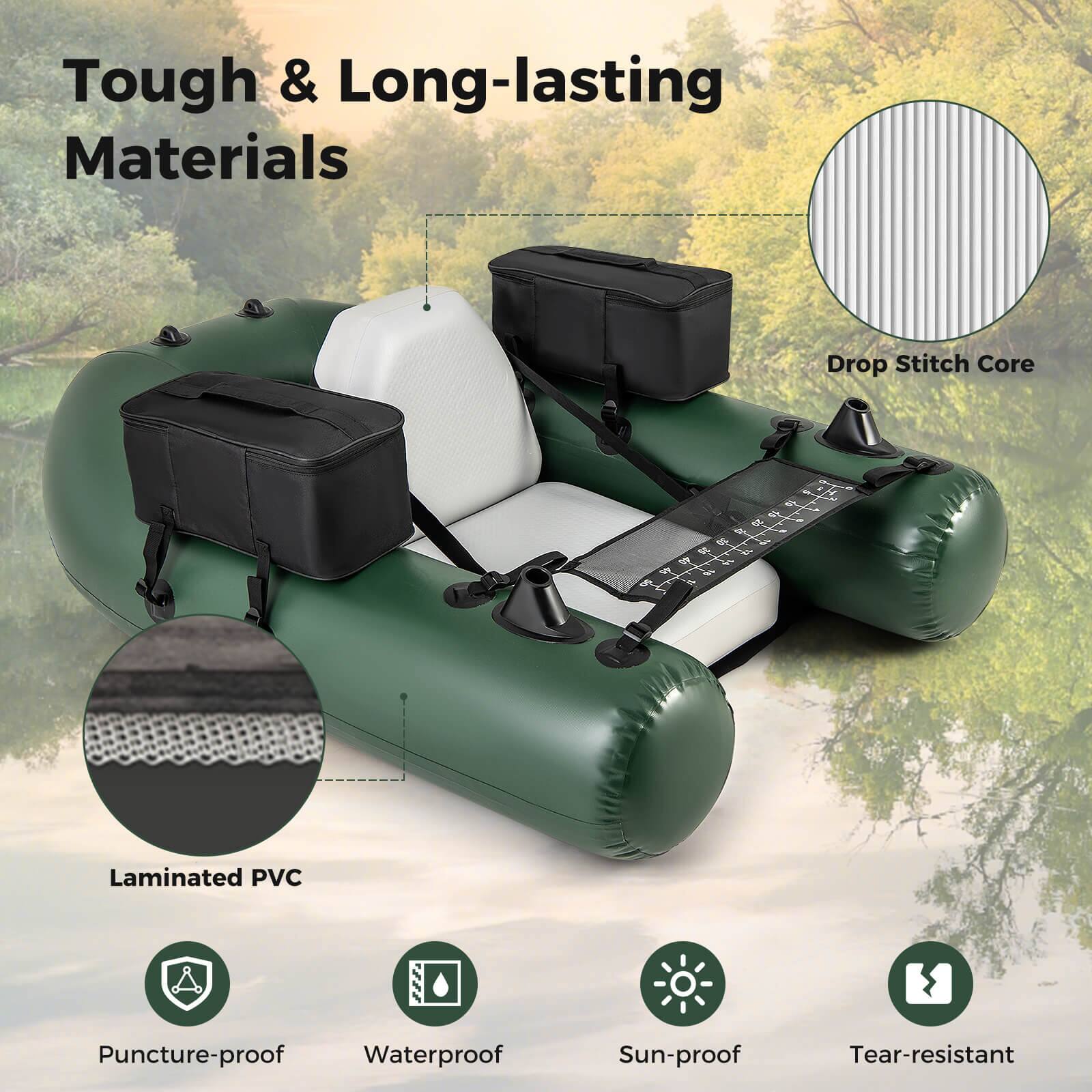 Tough & Long-lasting Materials

- Drop Stitch Core
- Laminated PVC
- Puncture-proof
- Waterproof
- Sun-proof
- Tear-resistant