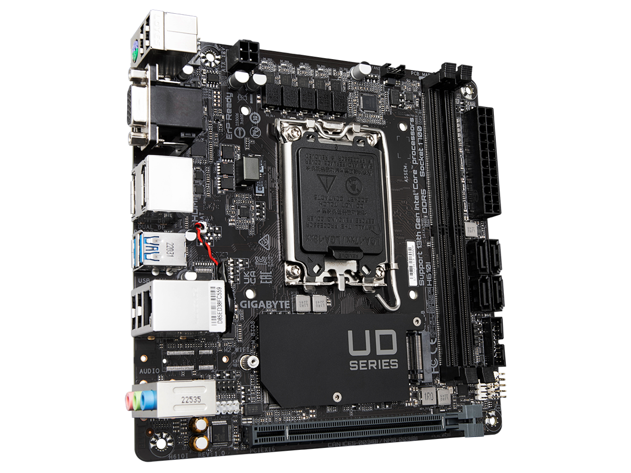 Sure, here is the corrected and grouped text from the image:

**Top Left:**
- LOYES IXIY PC Ready no H 203006 g 10

**Top Center:**
- MR: ErP Processors 10

**Top Right:**
- BAXT OTTT COER CEMONEY 2 12331221E :1

**Middle Left:**
- Socket 051 SNY VG FATS 2 nICES ASSEM

**Middle Center:**
- Core CONTACTE 207 103 DORS K0130 ONT 0 35

**Middle Right:**
- FROCEBECA CONTR

**Bottom Left:**
- DUAL DP 34 TOT DTIXXLX0 3th 1 LAL 22031 HAONEY USB Ya

**Bottom Center:**
- EAE Support H610 D8SED38FC559

**Bottom Right:**
- GIGABYTE P 1 I 830 WIFT UD FCCE A SERIES AUDIO : 22535 1R0

**Bottom Center