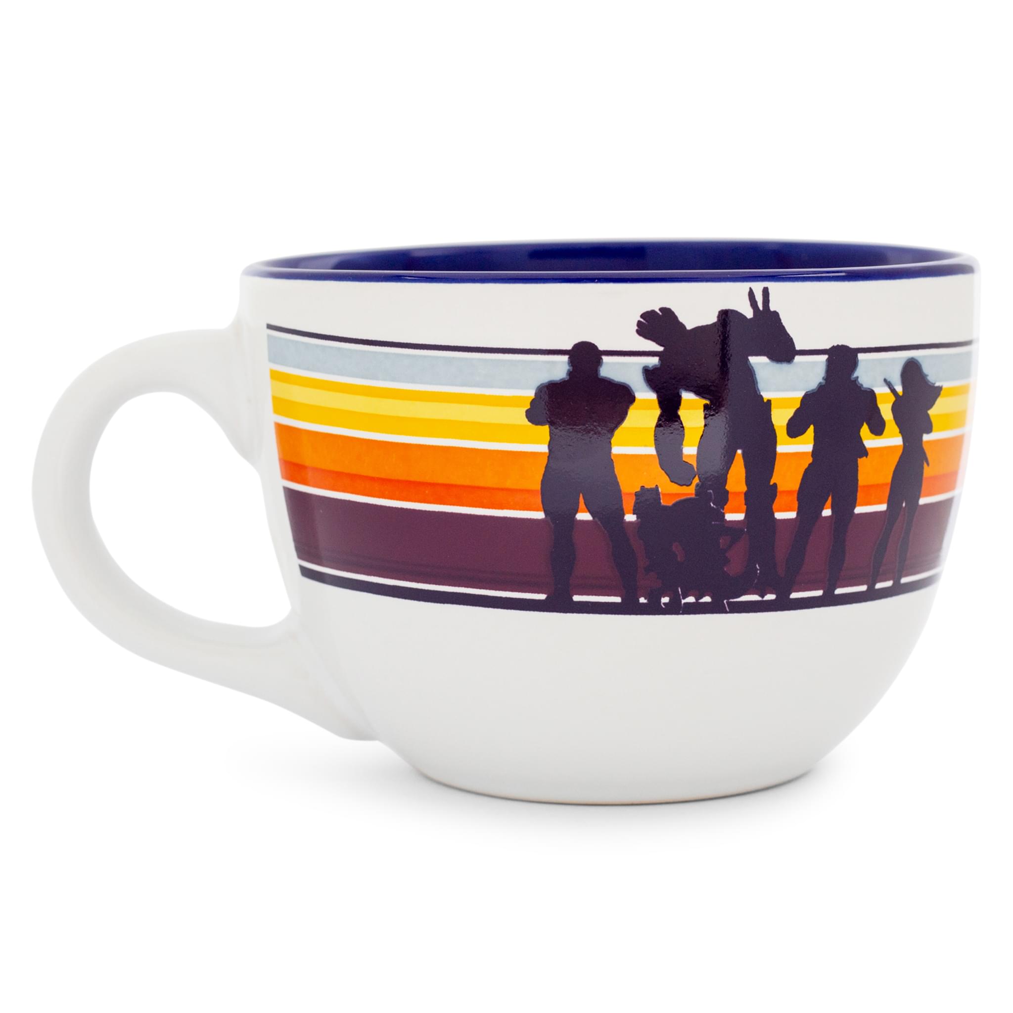 Marvel - Studios Guardians of the Galaxy Silhouette 24-Ounce Ceramic Soup Mug - Blue