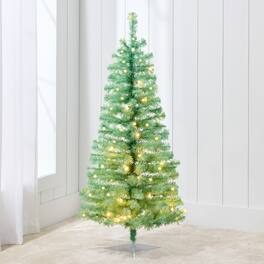 Best Choice Products - 4ft Pre-lit Colored Christmas Tree, Artificial Tree Holiday Decor w/ LED Lights - Sage Green