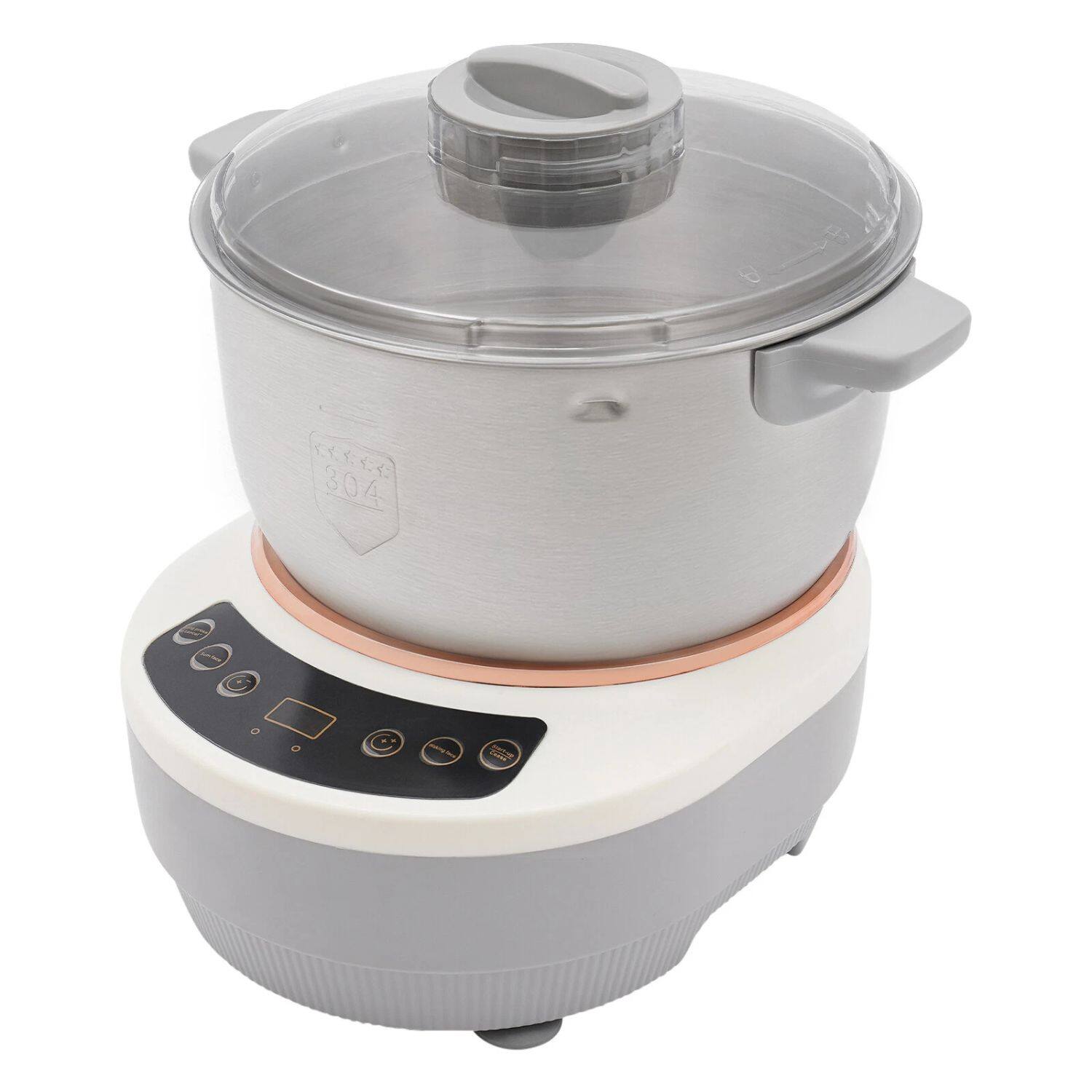 Angle. Stock Preferred - 5L Electric Dough Maker with Ferment Function - Grey.