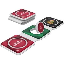 Keyscaper - Chicago Blackhawks 3-in-1 Foldable Charger - White