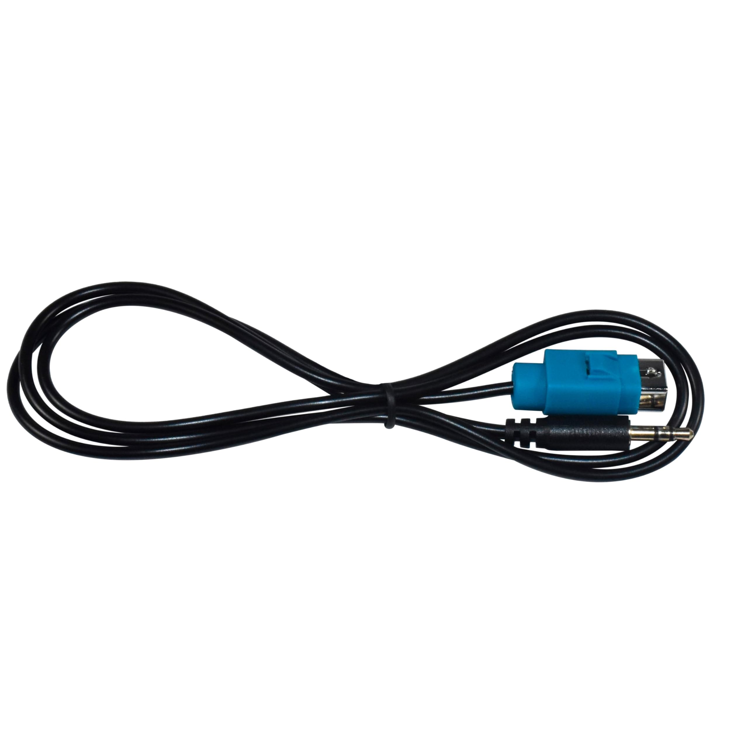 Alt View 3. HQRP - Car Stereo AUX Input Cable - Full Speed to 3.5 mm Adapter for Alpine CDE-9871, CDE-9870, iDA-X100 - Black.