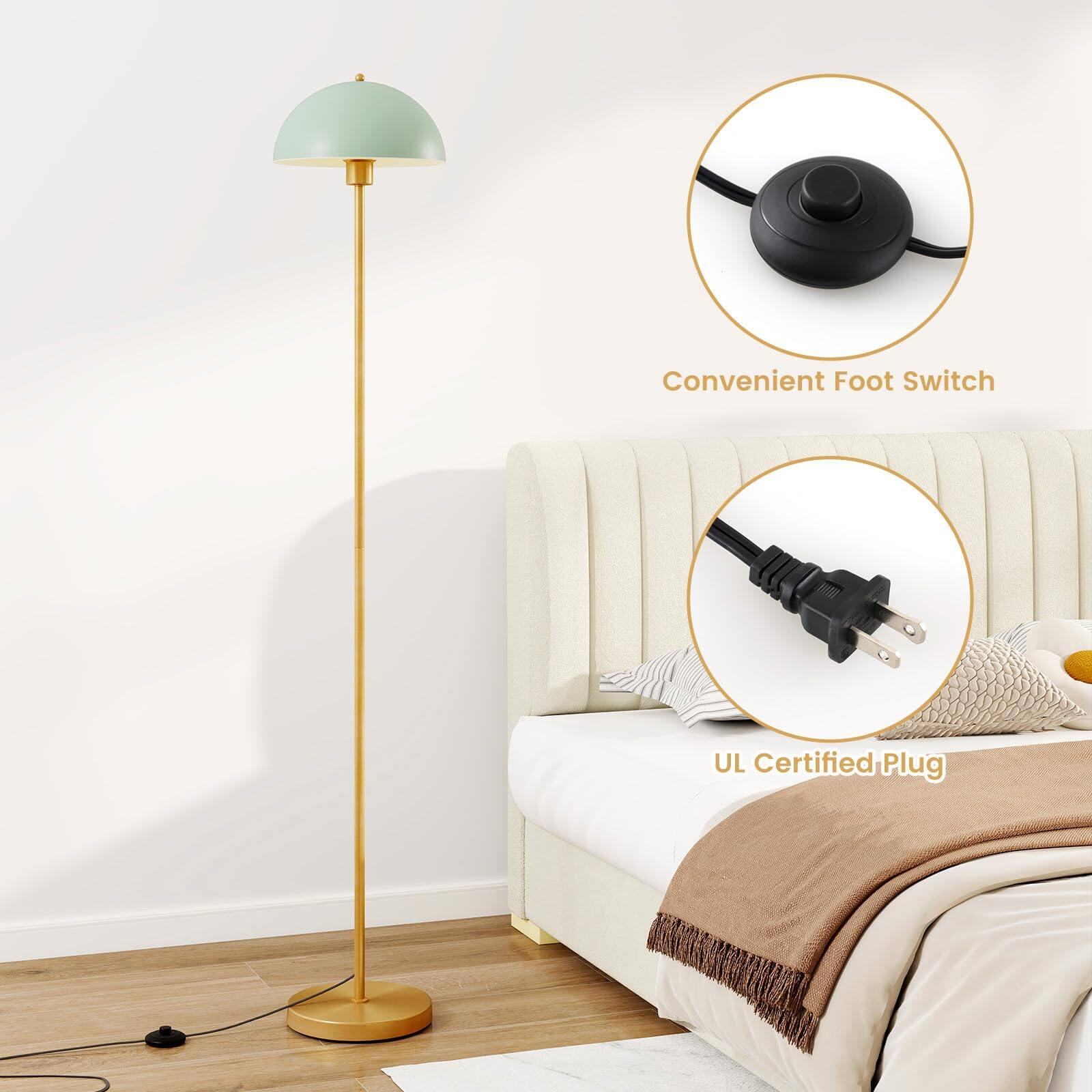 Convenient Foot Switch  
UL Certified Plug