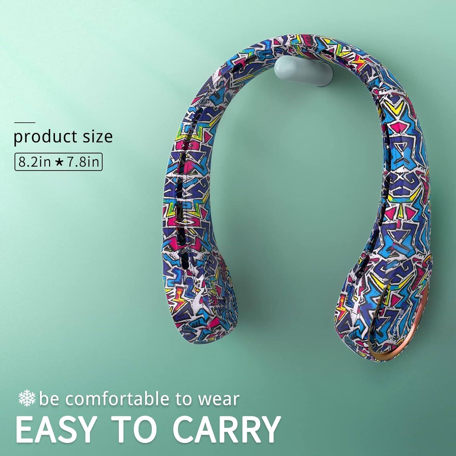 product size 8.2in * 7.8in  
be comfortable to wear  
EASY TO CARRY