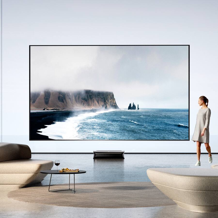 AWOL Vision LTV 3500 Pro Plus 120'' Motorized Floor Rising ALR Screen ...