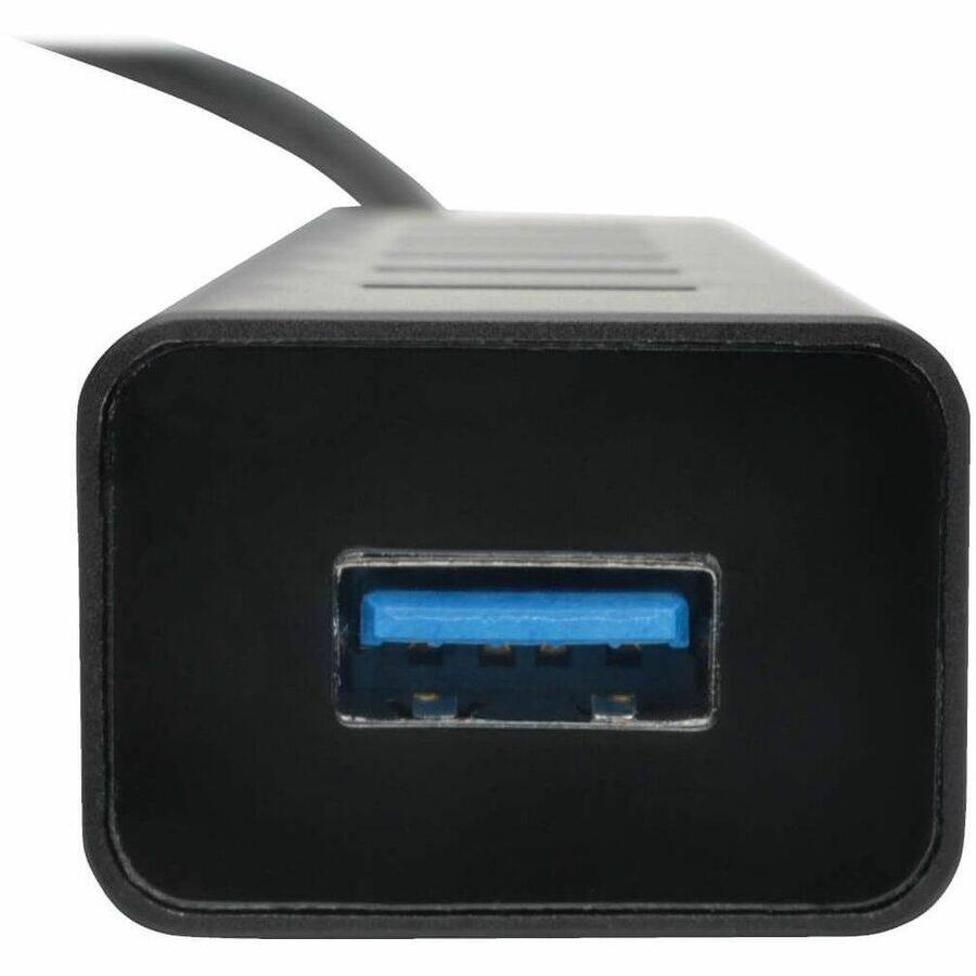 Alt View 3. Tripp Lite - Eaton Tripp Lite Series 7-Port USB-A Mini Hub - USB 3.x (5Gbps), International Plug Adapters, Aluminum Housing - USB 3.2 - Black.