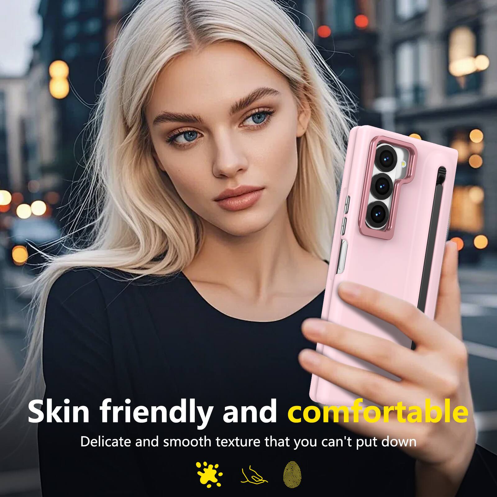 Skin friendly and comfortable  
Delicate and smooth texture that you can't put down