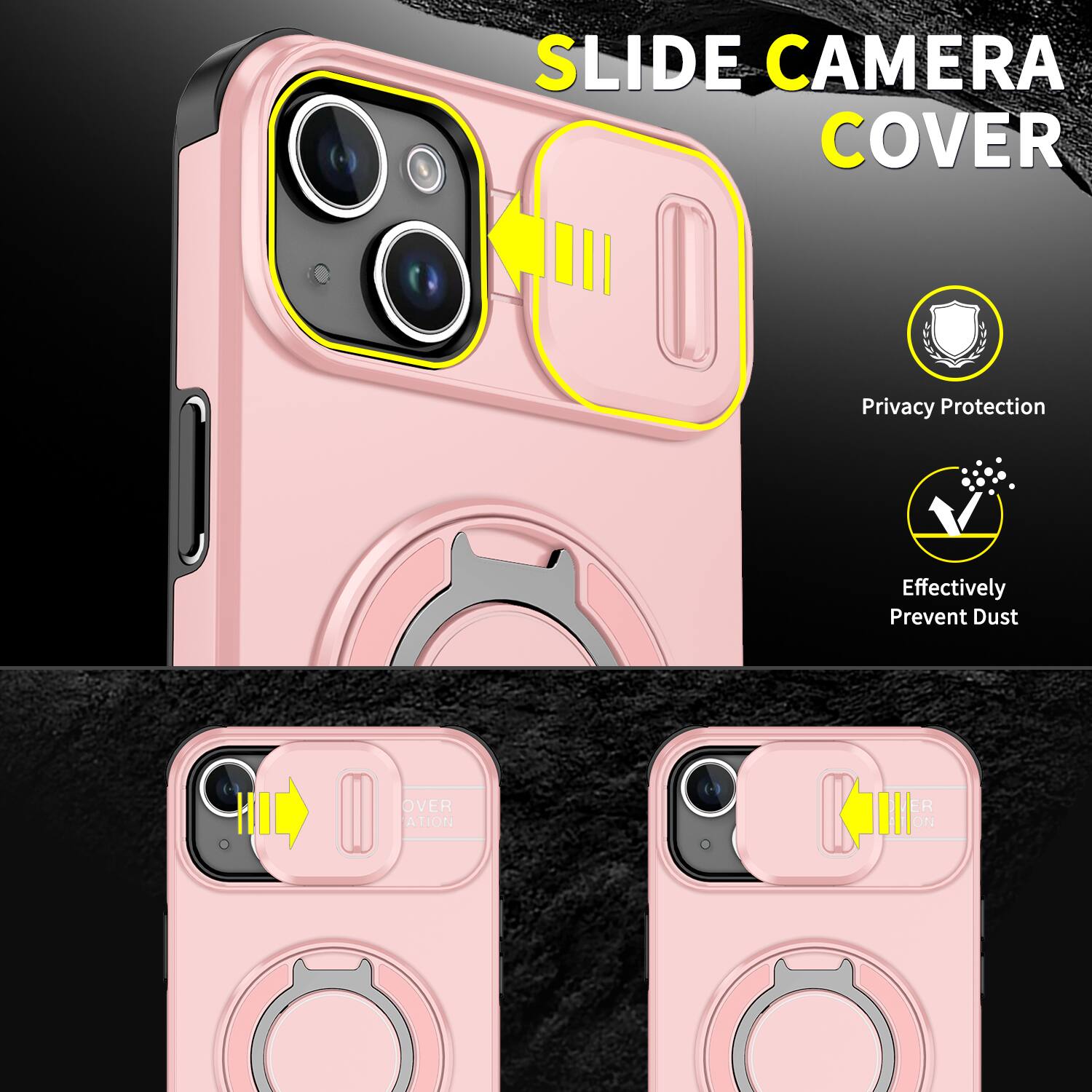 SLIDE CAMERA COVER

Privacy Protection
Effectively Prevent Dust
