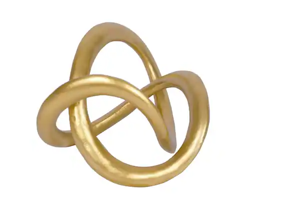 Front. Alchemy Casas - Modern Geometric Round Sculpture Knot Statue Decor Tabletop And Figurines Decorative Ornaments Knick - round.