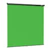 Front. RAUBAY - 6.7′ x 7.2′ Pull Down Green Screen Backdrop Retractable Collapsible Wall-Mount Background - Green.