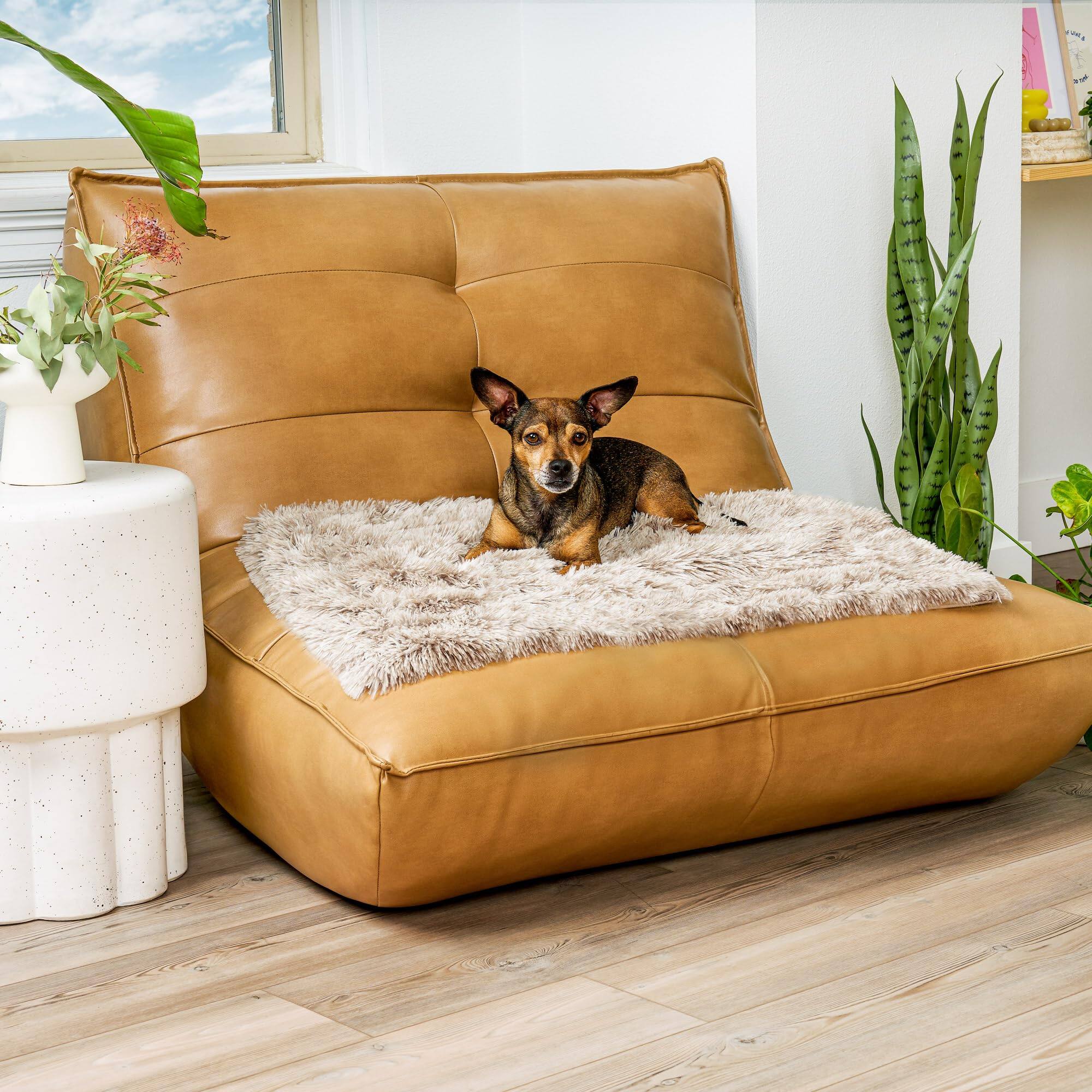 (Long Faux Fur) Dirftwood-Extra Large - 60" x 50"