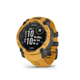 Garmin - Instinct 3 Solar GPS Smartwatch 50 mm Fiber-reinforced Polymer - Solar Sunburst with Sunburst/Gray Band - (2026)
