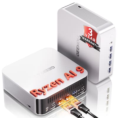 GEEKOM A9 Max AI Mini PC, AMD Ryzen AI 9 HX 370(80 TOPS), Radeon GEEKOM A9 Max AI Mini PC, AMD Ryzen AI 9 HX 370(80 TOPS), Radeon
