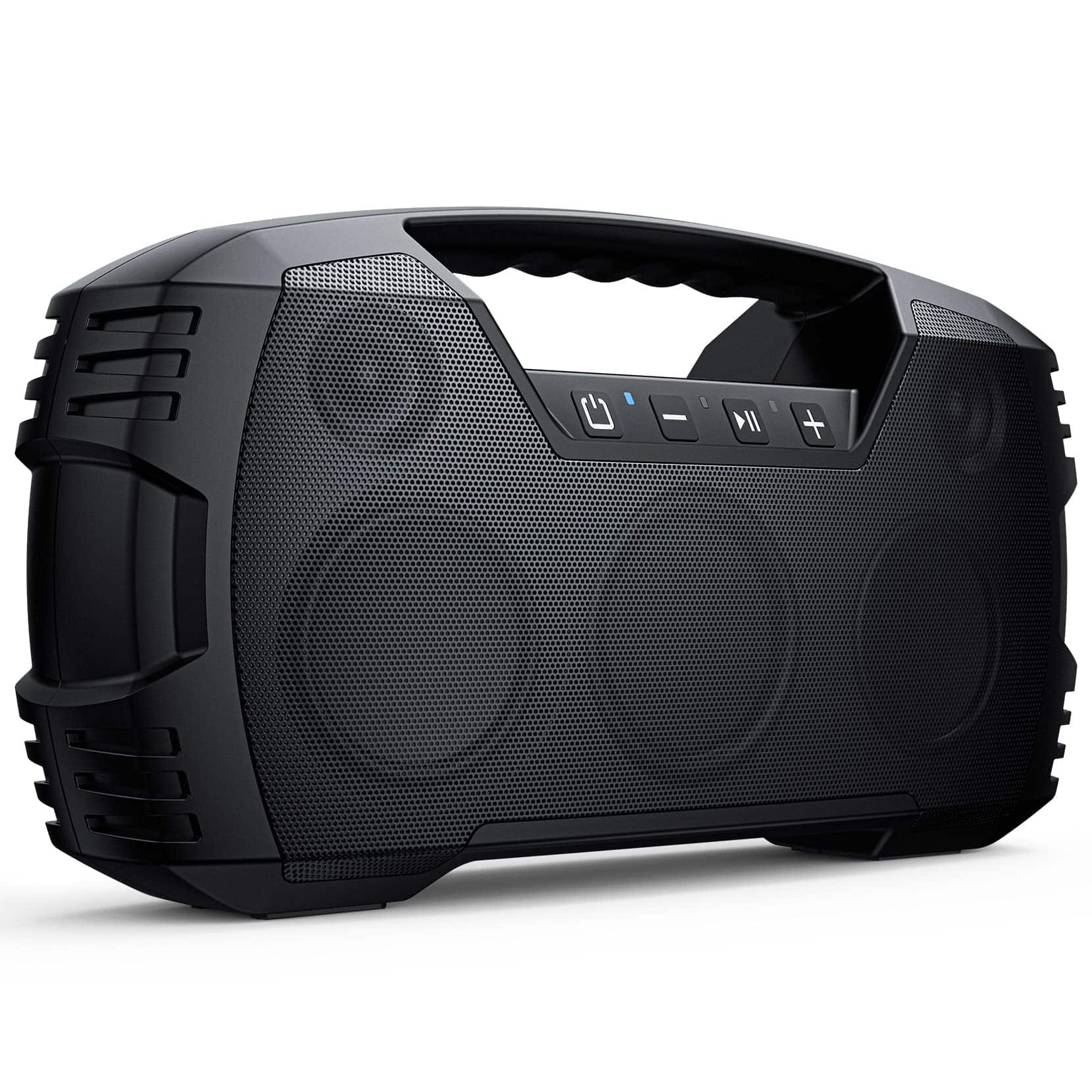 Dazzed Corner - Waterproof Bluetooth Speaker, Portable Wireless Speakers with Subwoofer - Black