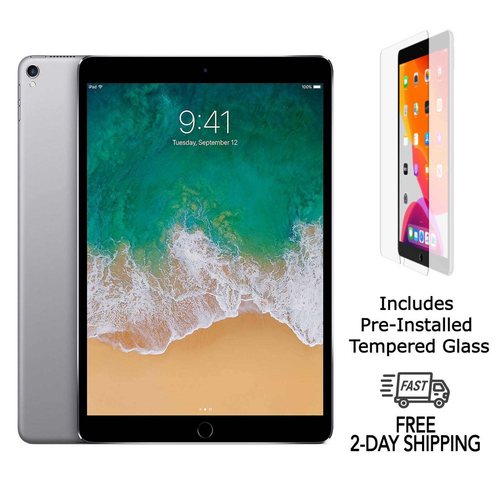 N 10 9:41 Tuesday, September 12  
Includes Pre-Installed Tempered Glass  
FAST FREE 2-DAY SHIPPING