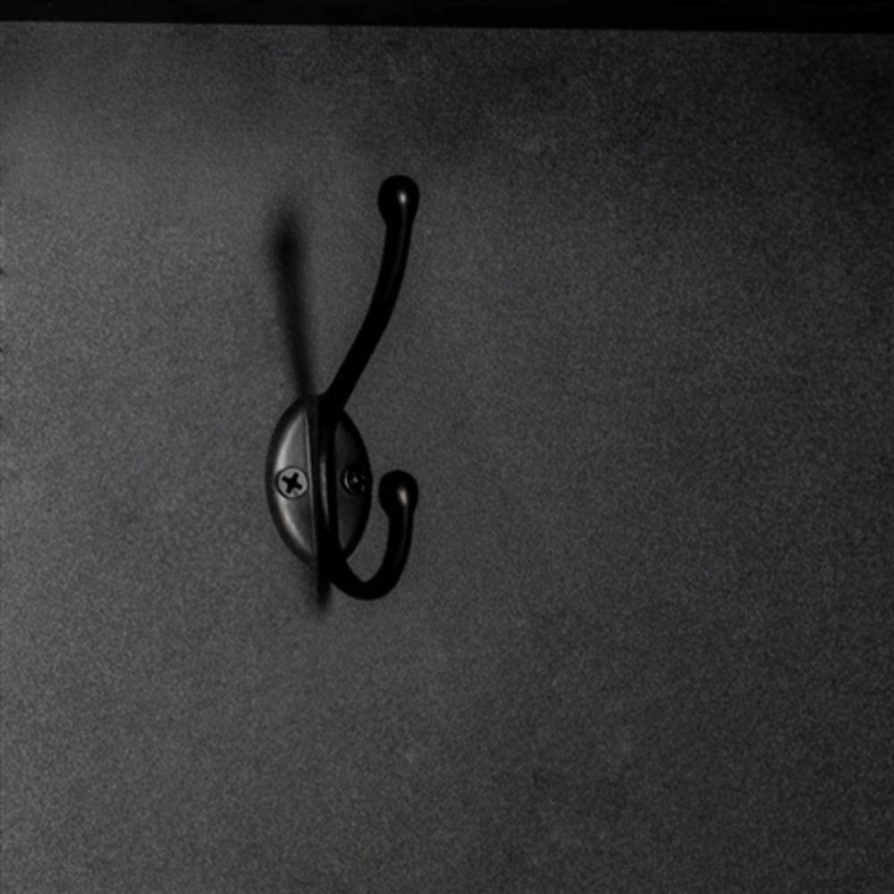 Back. Hivvago - Modern Black Corner Hall Tree Coat Rack Entryway Storage Cabinet Shoe Bench - Black.