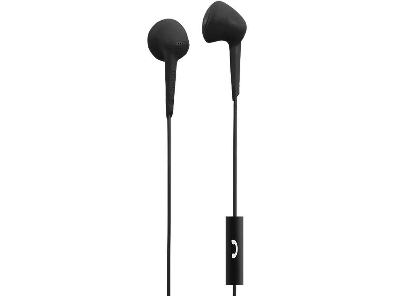Alt View 4. Maxell - JELLEEZ SOFT EARBUD W/MIC BLACK - Black.