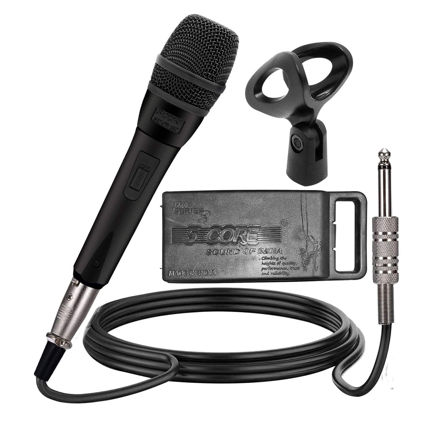 5 CORE XLR Microphone Dynamic Mic Karaoke Singing Studio Handheld