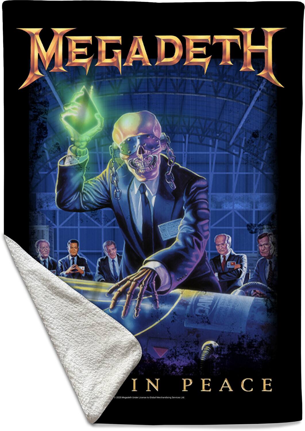 MEGADETH  
IN PEACE  
© 2023 Megadeth Under License to Global Merchandising Services Ltd.