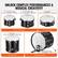 UNLOCK COMPLEX PERFORMANCES & MUSICAL CREATIVITY
10" Tom Drum Size:
Ø 10 x 7 in/Ø 254 x 177.8mm
12" Tom Drum Size:
Ø 12 x 8 in/Ø 304.8 x 203.2mm
Snare Drum:
Ø 14 x 5.5 in/Ø 355.6 x 139.7mm
10" & 12" Tom Tom
Floor Tom:
Ø 16 x 16 in/Ø 406.4 x 406.4 mm
14" Snare Drum
16" Floor Tom
Bass Drum Size:
Ø 22 x 16 in/Ø 558.8 x 406.4 mm
16" Bass Drum Size: