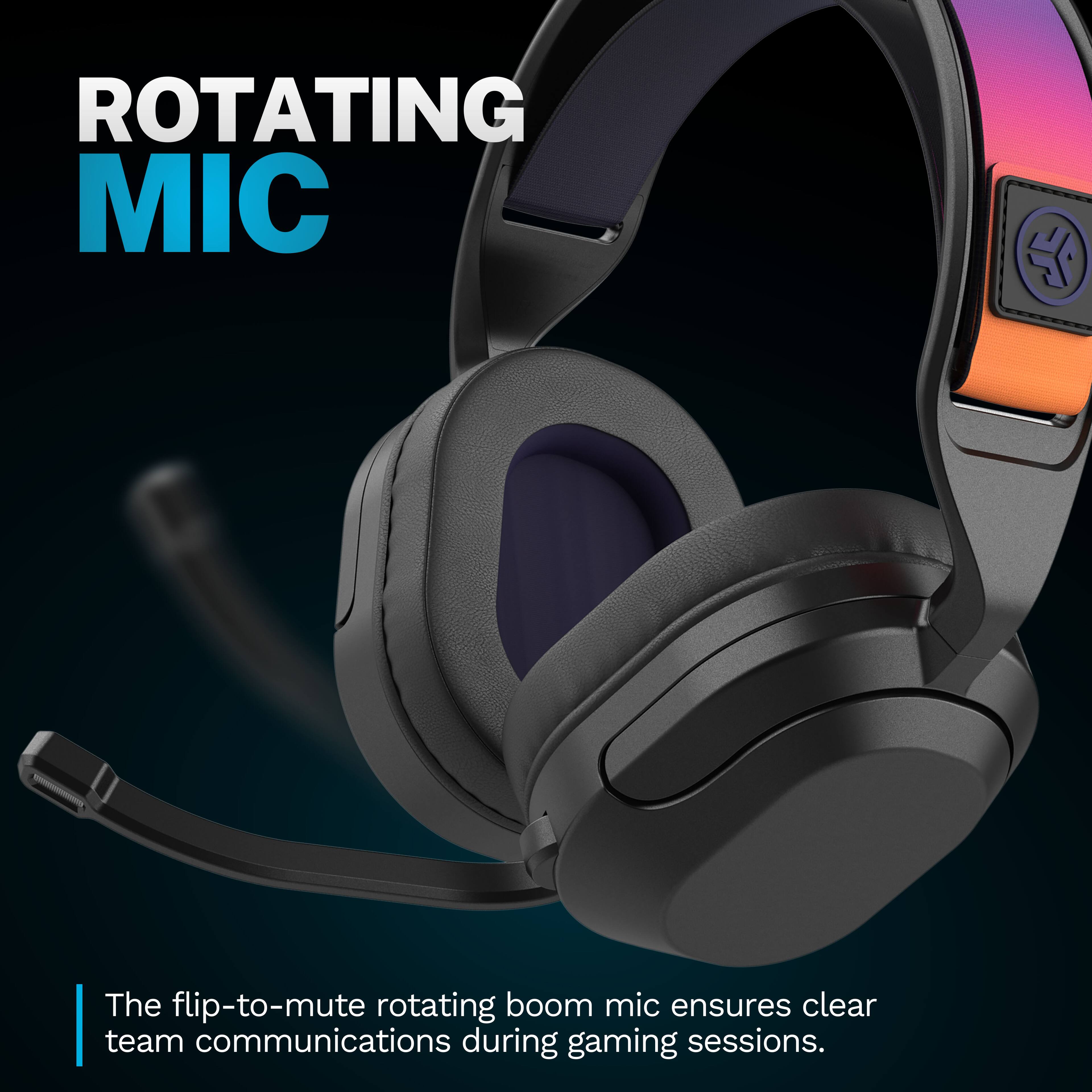 ROTATING MIC

The flip-to-mute rotating boom mic ensures clear team communications during gaming sessions.
