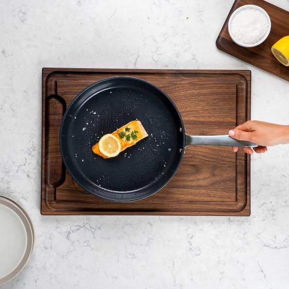 Angle. Alva - Alva Maestro Cookware Set 9-Piece Set - Nonstick Ceramic Pans and Pots - Black.