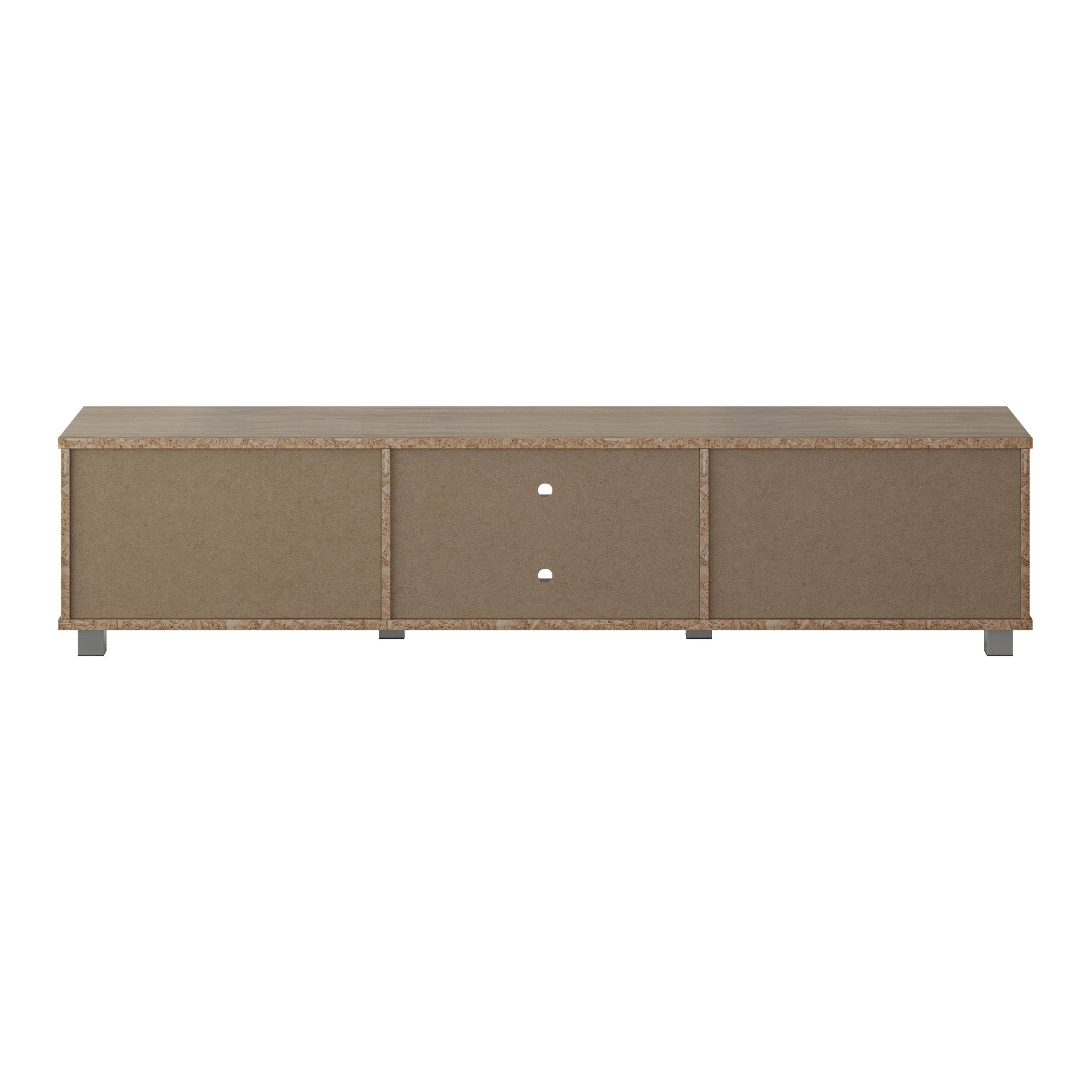Alt View 12. CorLiving - Hollywood Collection TV Stand with Open and Closed Cabinets for Most TVs up to 85" - White.