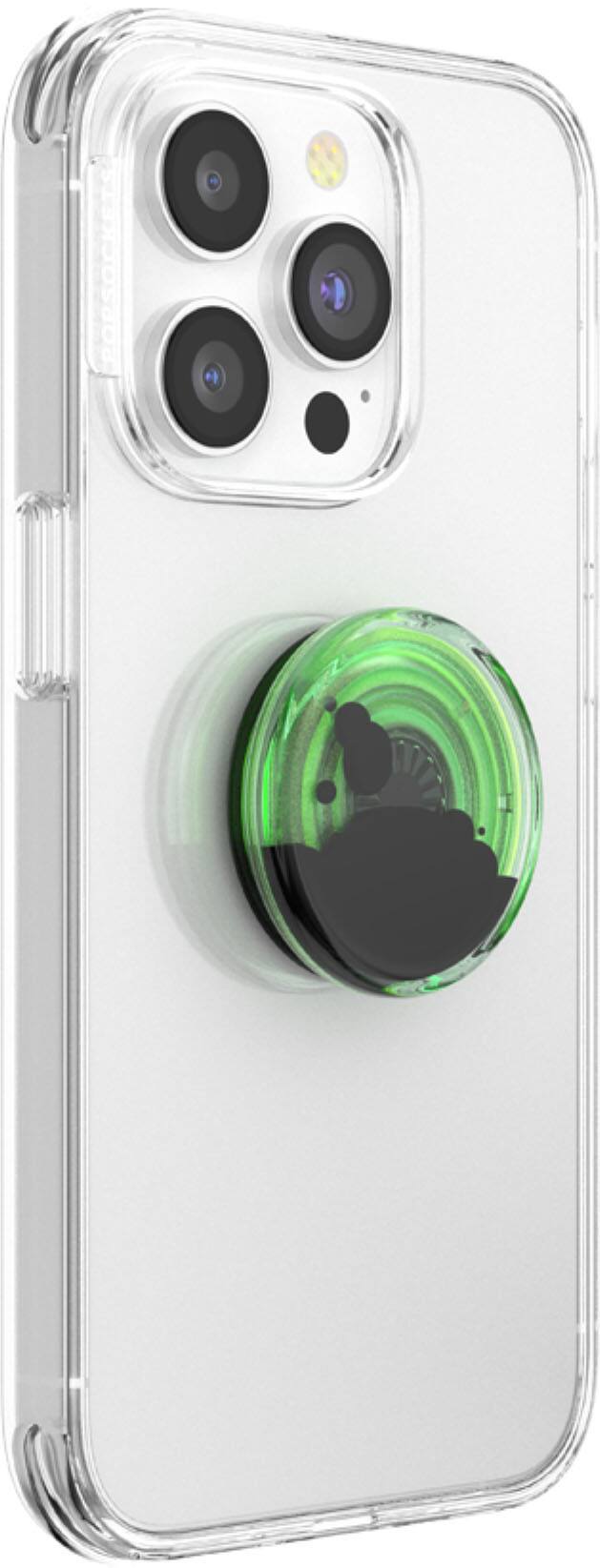 Angle. PopSockets - Adhesive PopGrip Universal Grip & Stand for Cell Phones - Tidepol Lava Lamp.