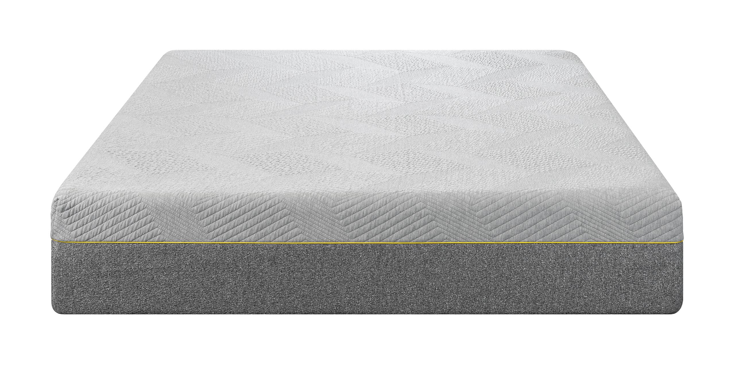 Angle. Bestier - 12 Inch Twin Size Gel Memory Foam Mattress, Breathable Design, High-Density Pressure Relief Support - Grey.