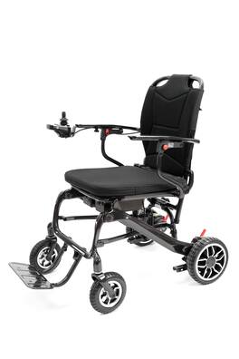 COWLOWN - 37 LBS Carbon Fiber Electric Wheelchair for Adults 30 Mile Range Foldable with Dual Motors and Lithium Batteries - Black