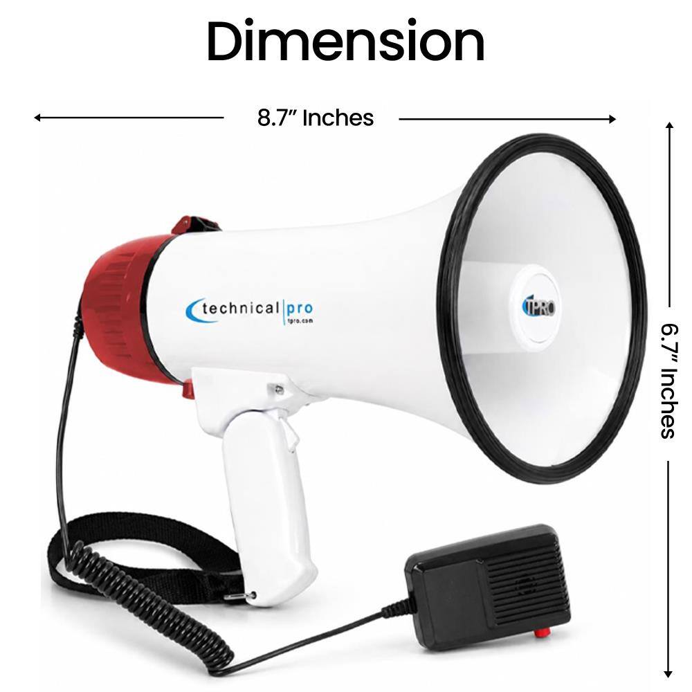 Dimension  
8.7" Inches  
technical pro tpro.com  
IPRO  
6.7" Inches