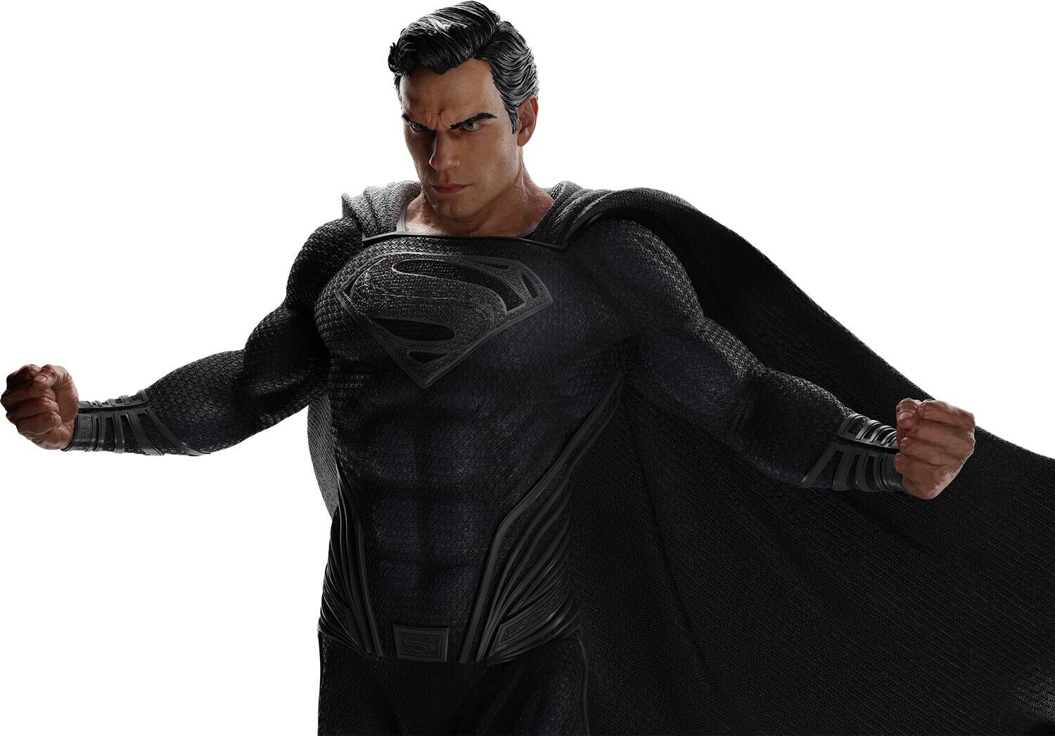 Alt View 1. Weta Workshop - WETA Workshop Limited Edition Polystone - Justice League (Zack Snyder) - Superman - Black Suit - 1:4 - Collectibles - Multicolor.