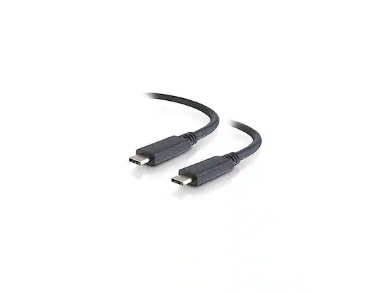 Front. Cables to Go - C2G 1M USB-C to USB-C 3.1 Cable USB Type-C Cable USB Type-C Cable - Black.