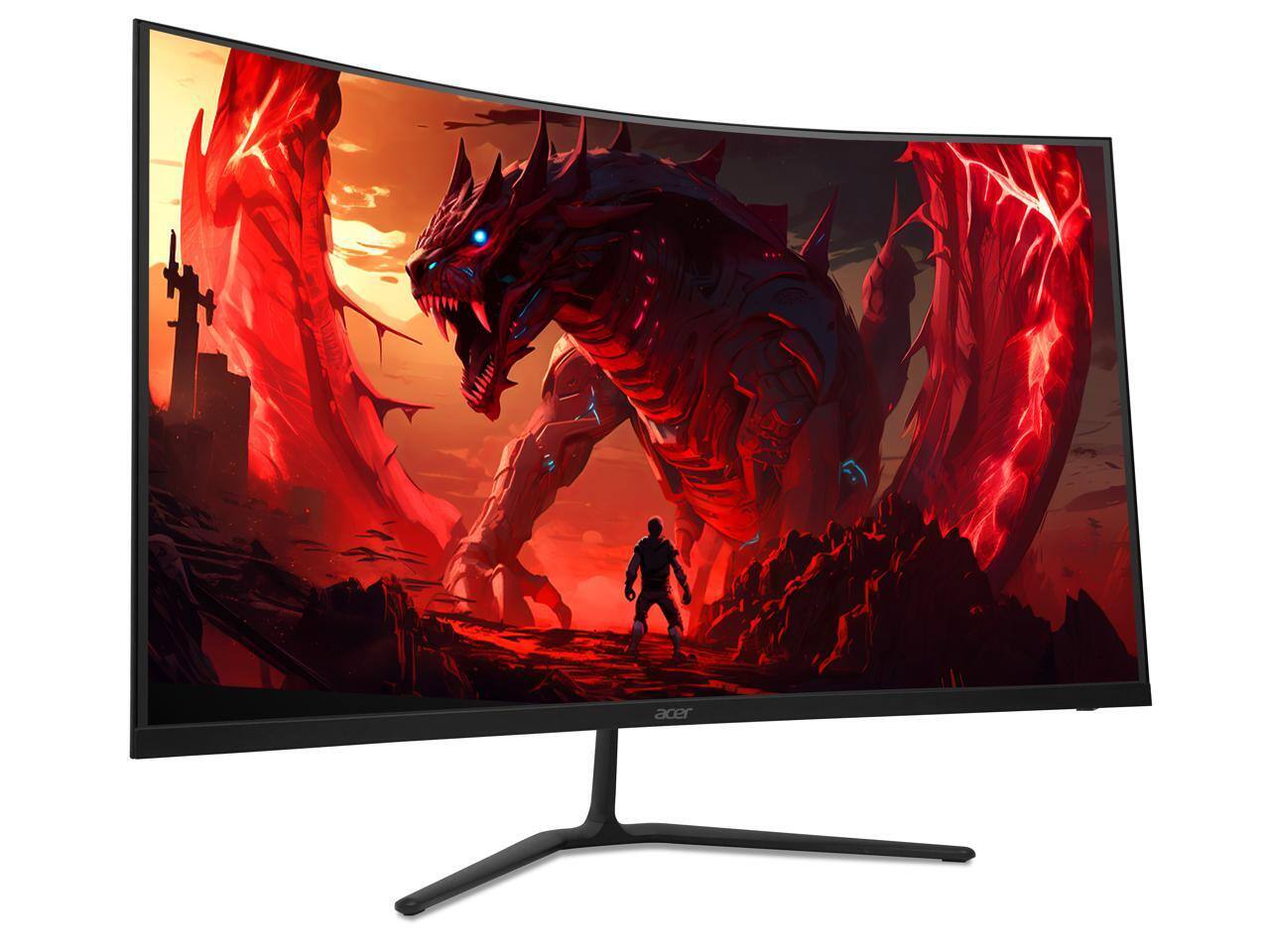Alt View 1. Acer - Acer Nitro 32" WQHD 1440p 180Hz 1ms 1000R Curved Gaming Monitor with AMD FreeSync ED323QU.